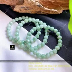 Vòng tay ngọc Cẩm Thạch đậu lý 7,3 ly - Hình ảnh 5