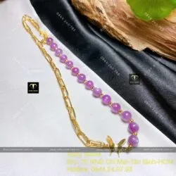Dây chuyền Ruby sao thiên nhiên Guinea, vàng 18k - Ảnh 7
