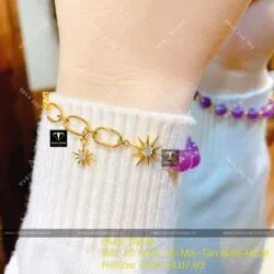 Lắc tay Ruby sao thiên nhiên Guinea, thiết kế vàng 18k - Ảnh 3