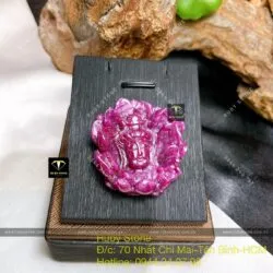 Phật Quan Âm Bồ Tát ngự trên liên hoa Ruby Nam Phi - Hình ảnh 2