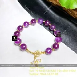 Lắc tay Ruby sao thiên nhiên Guinea, vàng 18k - Ảnh 2
