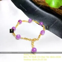 Lắc tay Ruby Guinea sao thiên nhiên, vàng 18k - Ảnh 6