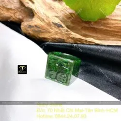 Nhẫn chạm khắc chữ "Phúc" ngọc bích Canada - Ảnh 6