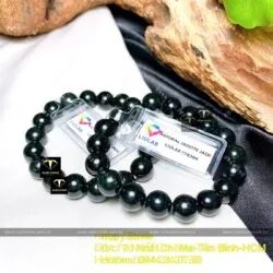 Vòng chuỗi Cẩm Thạch Sơn Thuỷ xanh đen 10 ly