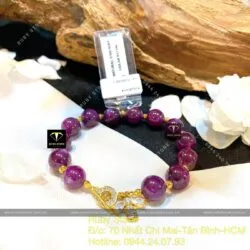 Lắc tay Ruby sao thiên nhiên Guinea, vàng 18k - Ảnh 7