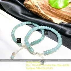 Lắc bạc 925 chuỗi bánh xe Lam Thuỷ - Hình ảnh 2