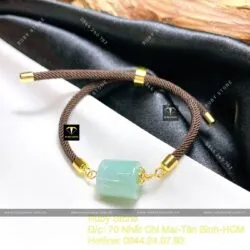 Lu thống vuông ngọc Phỉ thuý nếp băng - Hình ảnh 2
