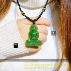 Phật Thích Ca ngọc bích, kích thước 42mm - Hình ảnh 6