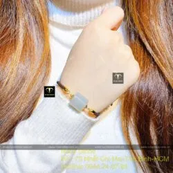 Lu thống vuông ngọc Phỉ thuý nếp băng - Hình ảnh 7