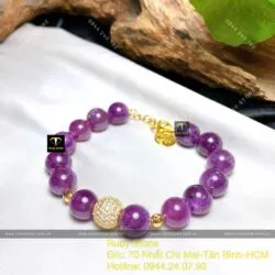 Lắc tay Ruby sao thiên nhiên Guinea 10 ly, vàng 18k - Ảnh 7