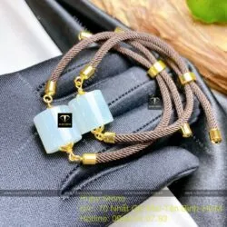 Lu thống vuông ngọc Phỉ thuý nếp băng - Hình ảnh 5