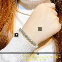 Lắc bạc vòng bánh xe Lam Ngọc - Ảnh 3