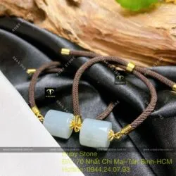 Lu thống vuông ngọc Phỉ thuý nếp băng - Hình ảnh 3