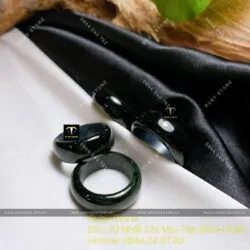 Nhẫn ngọc Phỉ Thuý Mực Dục (Mặc Thuý) - Hình ảnh 6