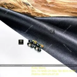 Khuyên tai cỏ bốn cánh ngọc Phỉ Thúy Mực Dục, vàng 18k - Hình ảnh 3
