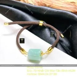 Lu thống vuông ngọc Phỉ thuý nếp băng - Hình ảnh 3