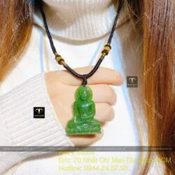 Phật Thích Ca ngọc bích, kích thước 42mm - Hình ảnh 5