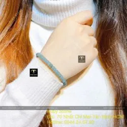Lắc bạc 925 chuỗi bánh xe Lam Thuỷ