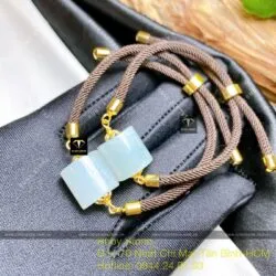Lu thống vuông ngọc Phỉ thuý nếp băng - Hình ảnh 4