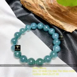 Chuỗi tay Lam Ngọc bông tuyết 10 ly - Hình ảnh 3
