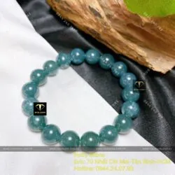 Chuỗi tay Lam Ngọc bông tuyết 10 ly - Hình ảnh 4