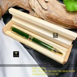 Bút ngọc bích Canada xanh đậm (thay được ngòi) - Hình ảnh 6