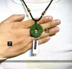 Đồng điếu Ngọc bích khắc chú “Om Mani Padme Hum”, ĐK 28mm - Hình ảnh 11