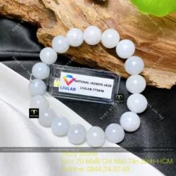Chuỗi tay ngọc Cẩm thạch nếp băng, 10 ly