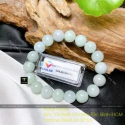 Vòng chuỗi tay ngọc Cẩm thạch xanh lơ, 10 ly