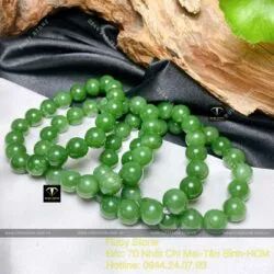 Chuỗi ngọc bích Canada xanh lá 10 ly - Ảnh 3