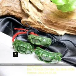 Hoa mẫu đơn Ngọc bích Canada tết dây đỏ - Hình ảnh 5