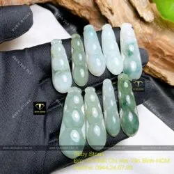 Mặt dây chuyền trái đậu ngọc Cẩm thạch - Ảnh 2