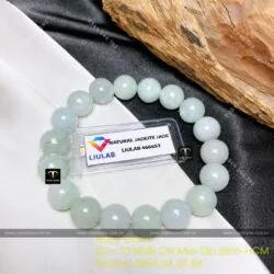 Vòng chuỗi tay ngọc Cẩm thạch xanh lơ, 10 ly