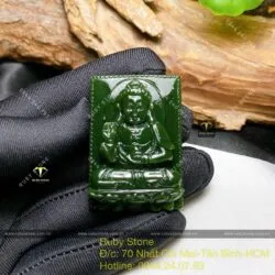 A DI ĐÀ – Phật bản mệnh ngọc bích tuổi Tuất – Hợi, KT 40mm A DI ĐÀ – Phật bản mệnh ngọc bích tuổi Tuất – Hợi, KT 40mm