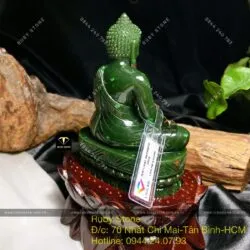 Phật Thích Ca ngọc bích Canada chạm tay tinh xảo, cao 10,5cm (chưa bao gồm đế) - Hình ảnh 8