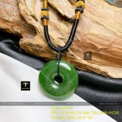 Đồng điếu ngọc bích Canada xanh lá, kích thước 30mm Đồng điếu ngọc bích Canada xanh lá, kích thước 30mm