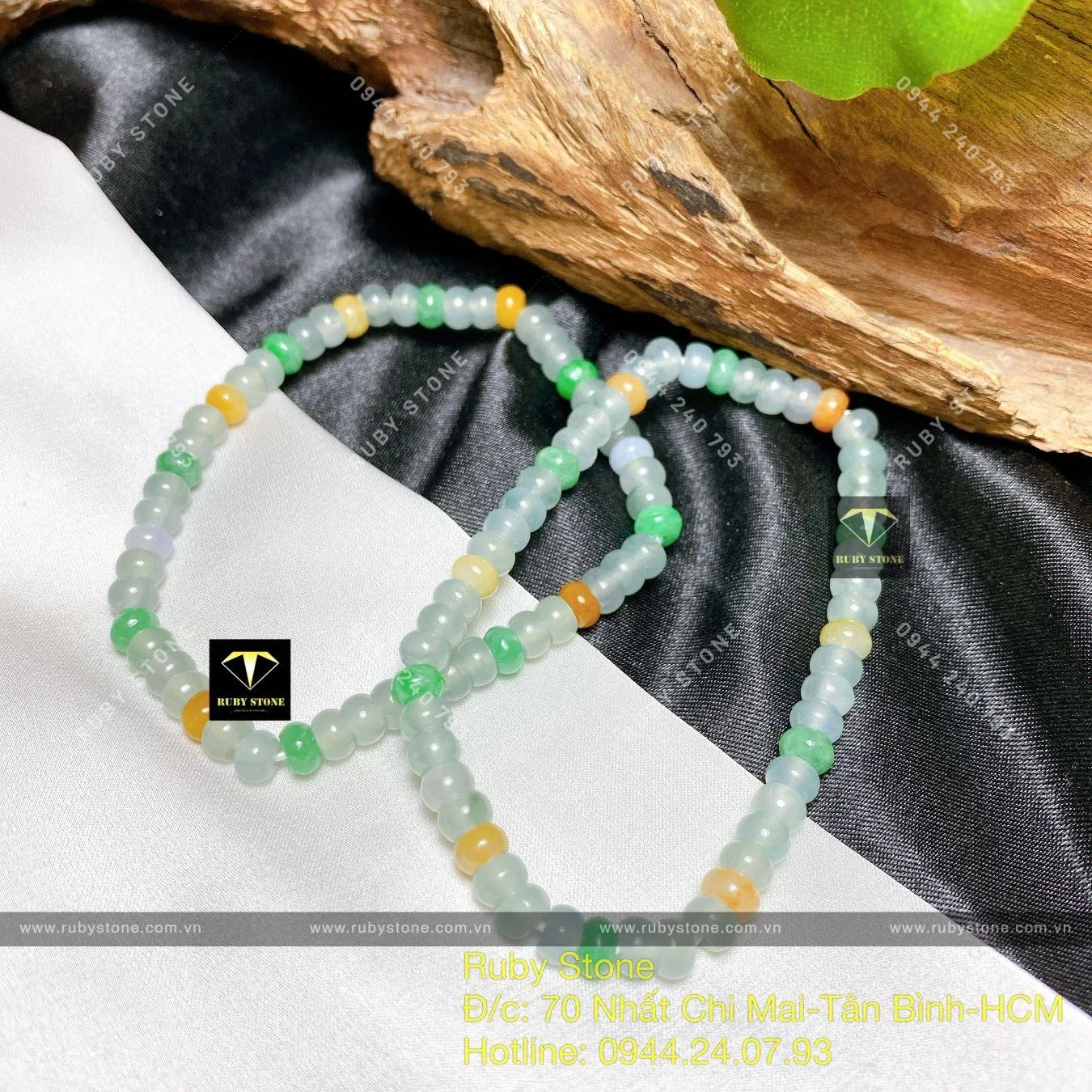 Chuỗi bánh xe Băng Ngọc Phúc-Lộc-Thọ 5 ly Chuỗi bánh xe Băng Ngọc Phúc-Lộc-Thọ 5 ly