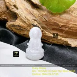 Phật Quan Thế Âm Bồ Tát Cẩm thạch phớt tím, KT 35mm