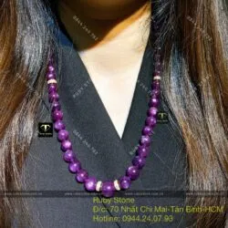 Vòng cổ Ruby Guinea sao thiên nhiên 551ct, vàng 18k - Ảnh 8