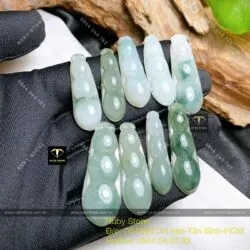 Mặt dây chuyền trái đậu ngọc Cẩm thạch - Ảnh 3