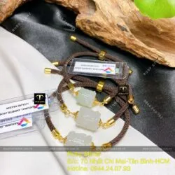 Lu thống ngọc Cẩm thạch khắc chú Om - Hình ảnh 5
