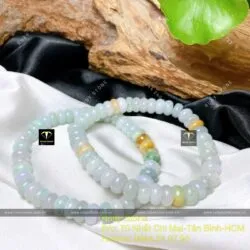 Chuỗi vòng tay bánh xe ngọc Cẩm thạch, ĐK 8mm - Hình ảnh 4
