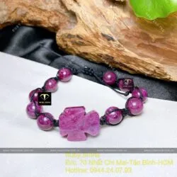Vòng chuỗi Ruby Nam Phi 9 ly mix Thánh Giá - Ảnh 5