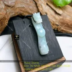 Mặt dây chuyền Rồng cẩm thạch Myanmar, KT 51mm