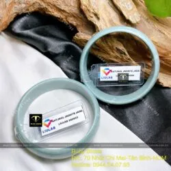 Vòng tay Lam ngọc bản hẹ 15mm, ni tay 52,4mm - Ảnh 6