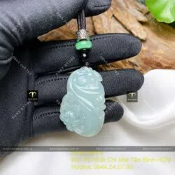 Mặt dây chuyền liên hoa Băng ngọc, KT 40mm Mặt dây chuyền liên hoa Băng ngọc, KT 40mm