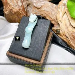 Mặt dây chuyền Rồng cẩm thạch Myanmar, KT 51mm - Ảnh 4