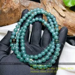 Chuỗi 108 hạt Lam ngọc, ĐK 6,8mm - Ảnh 2