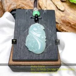 Mặt dây chuyền liên hoa Băng ngọc, KT 40mm Mặt dây chuyền liên hoa Băng ngọc, KT 40mm