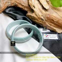 Vòng tay Lam ngọc bản hẹ 15mm, ni tay 52,4mm - Ảnh 2